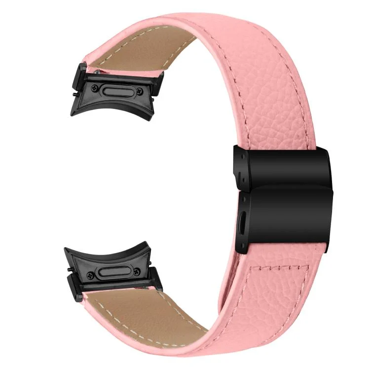SYA002936201A_1.webp Quick Release Lychee Texture Black Turtle Back Buckle Leather Watch Band - Image 5