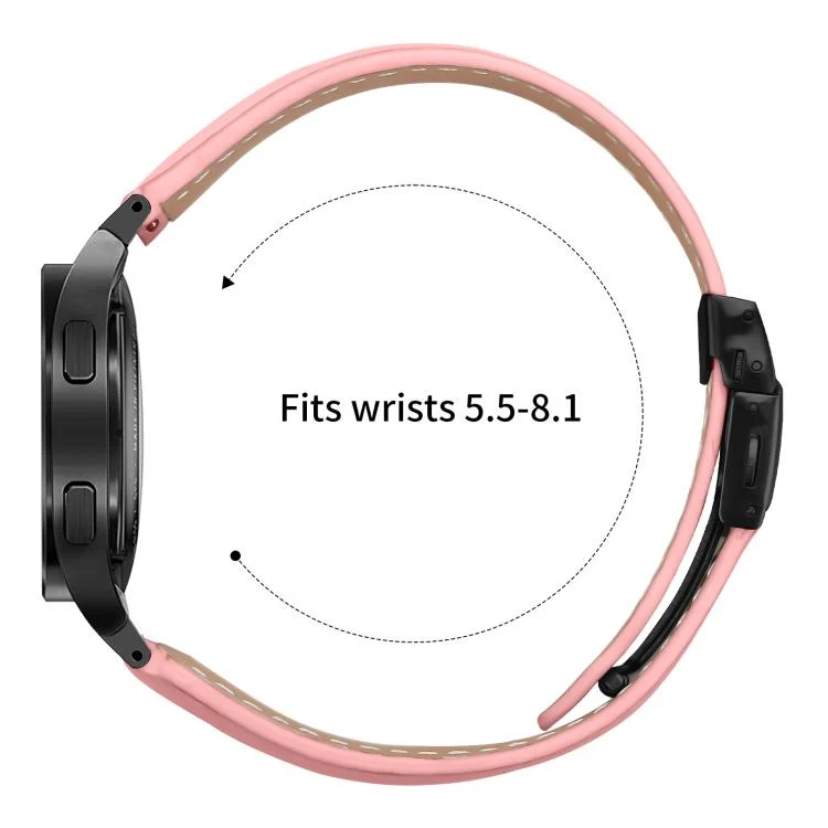 SYA002936201A_2.webp Quick Release Lychee Texture Black Turtle Back Buckle Leather Watch Band - Image 6