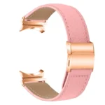 Lychee Texture Rose Gold Turtle Back Buckle Leather Watch Band - Image 5