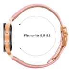Lychee Texture Rose Gold Turtle Back Buckle Leather Watch Band - Image 6