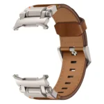 Explorer Stainless Steel Head Leather Watch Band - Image 4