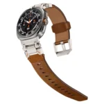 Explorer Stainless Steel Head Leather Watch Band - Image 8
