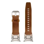 Explorer Stainless Steel Head Leather Watch Band - Image 9