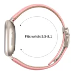 Lychee Texture Starlight Turtle Back Buckle Leather Watch Band - Image 6