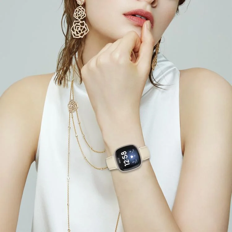 SYA0029374_B2.webp Lychee Texture Silver Turtle Back Buckle Leather Watch Band - Image 3