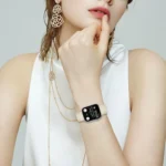 Lychee Texture Starlight Turtle Back Buckle Leather Watch Band, For Apple Watch 46mm / 49mm / 45mm / 44mm, For Apple Watch 42mm / 41mm / 40mm / 38mm - Image 3