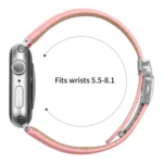 Lychee Texture Silver Turtle Back Buckle Leather Watch Band, For Apple Watch 46mm / 49mm / 45mm / 44mm, For Apple Watch 42mm / 41mm / 40mm / 38mm - Image 6