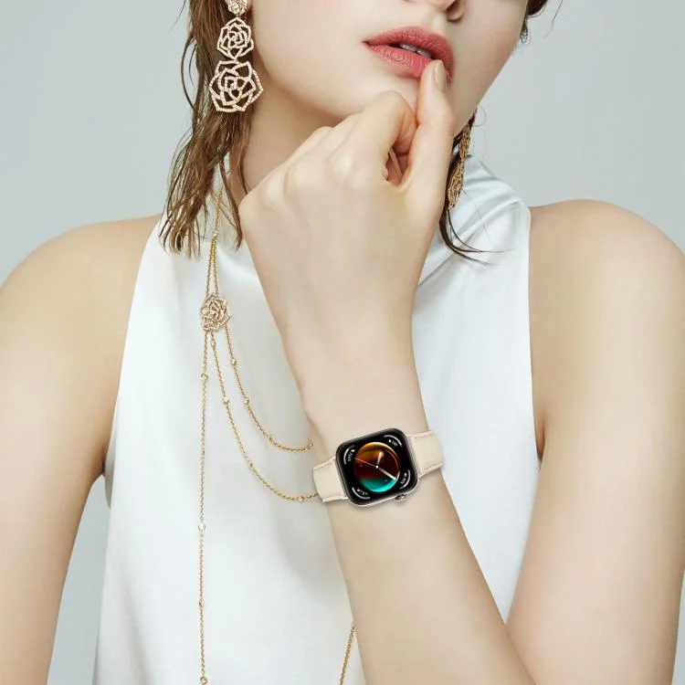 SYA0029384_B2.webp Lychee Texture Starlight Turtle Back Buckle Leather Watch Band - Image 3
