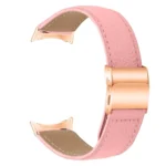 Lychee Texture Rose Gold Turtle Back Buckle Leather Watch Band - Image 5