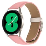 Lychee Texture Starlight Turtle Back Buckle Leather Watch Band