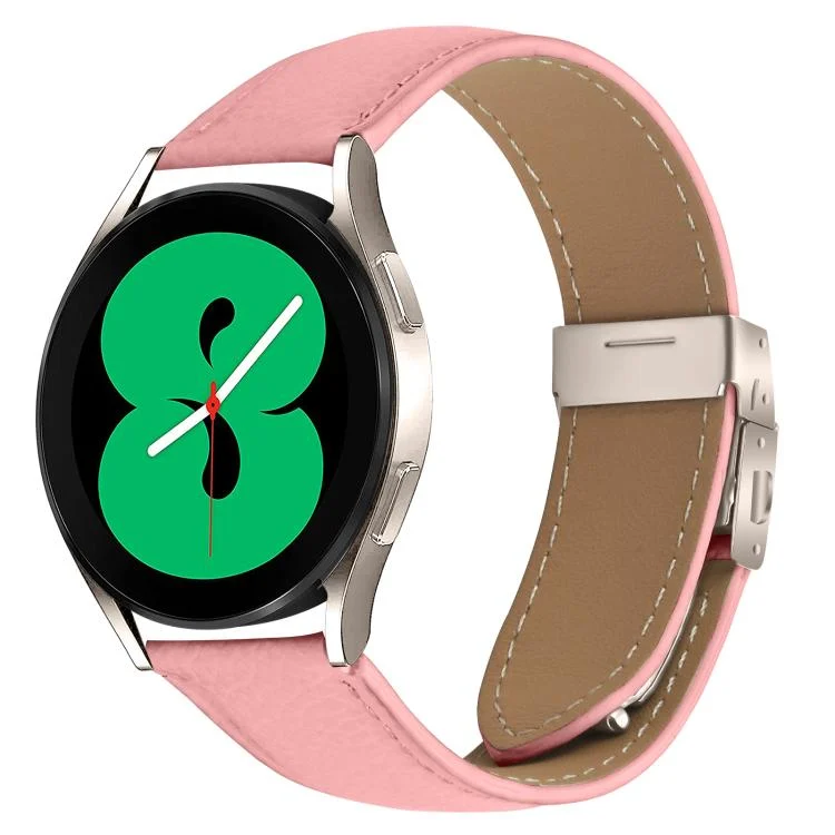 SYA002939001A.webp Lychee Texture Starlight Turtle Back Buckle Leather Watch Band - Image 1
