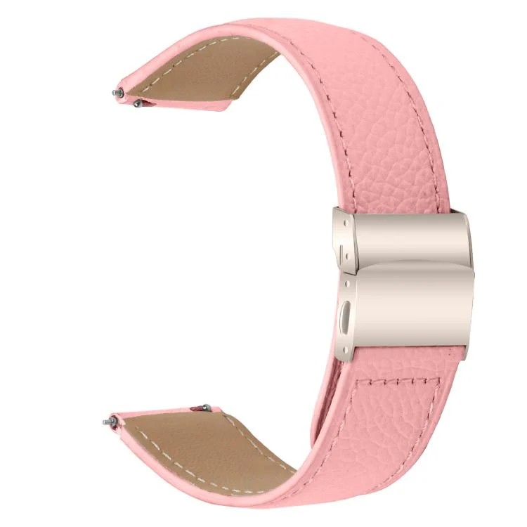 SYA002939001A_1.webp Lychee Texture Starlight Turtle Back Buckle Leather Watch Band - Image 6
