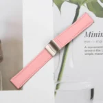Lychee Texture Starlight Turtle Back Buckle Leather Watch Band - Image 7
