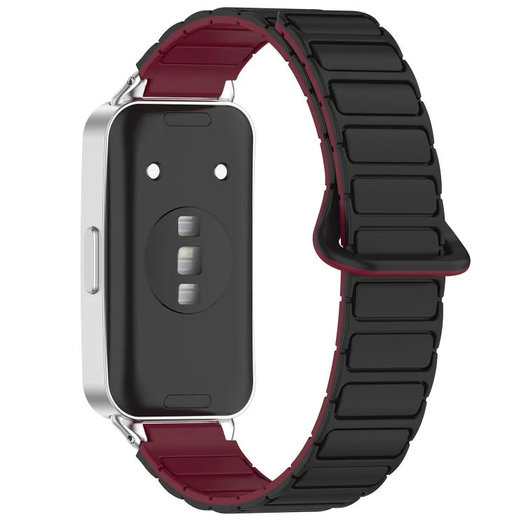 SYA002940901A_1.webp Magnetic Two Color Silicone Watch Band - Image 6