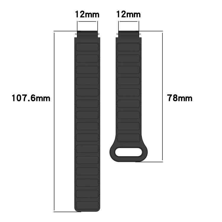 SYA0029409_B3.webp Magnetic Two Color Silicone Watch Band - Image 4