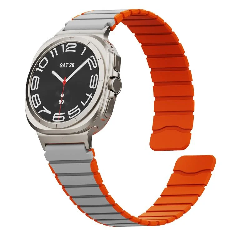 SYA002942001A_1.webp Magnetic Two Color Silicone Watch Band - Image 3