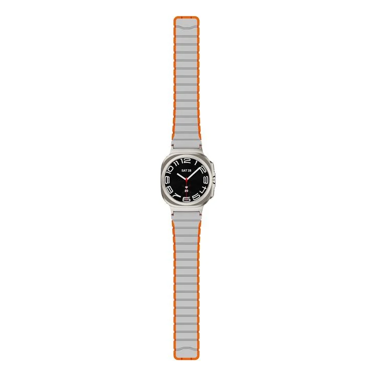 SYA002942001A_3.webp Magnetic Two Color Silicone Watch Band - Image 5