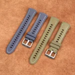 Silicone Hybrid Leather Watch Band - Image 3