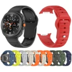 Dot Pattern Release Buckle Silicone Watch Band - Image 2