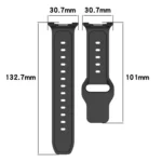 Dot Pattern Release Buckle Silicone Watch Band - Image 3