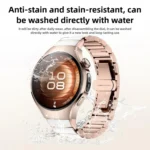Butterfly Buckle Ceramic White Metal Watch Band - Image 4