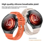 Metal Pin Buckle Silicone Watch Band - Image 5