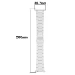 Slim Three Beads Stainless Steel Watch Band - Image 4