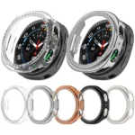 Single Row Diamond Half Coverage Hollow PC Watch Case - Image 2