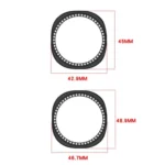 Single Row Diamond Half Coverage Hollow PC Watch Case - Image 3