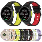 Sports Steel Buckle Two Color Silicone Watch Band - Image 2