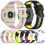 Sports Steel Buckle Two Color Silicone Watch Band - Image 3
