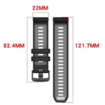 Sports Steel Buckle Two Color Silicone Watch Band - Image 5