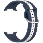 Vertical Two Color Silicone Watch Band - Image 7