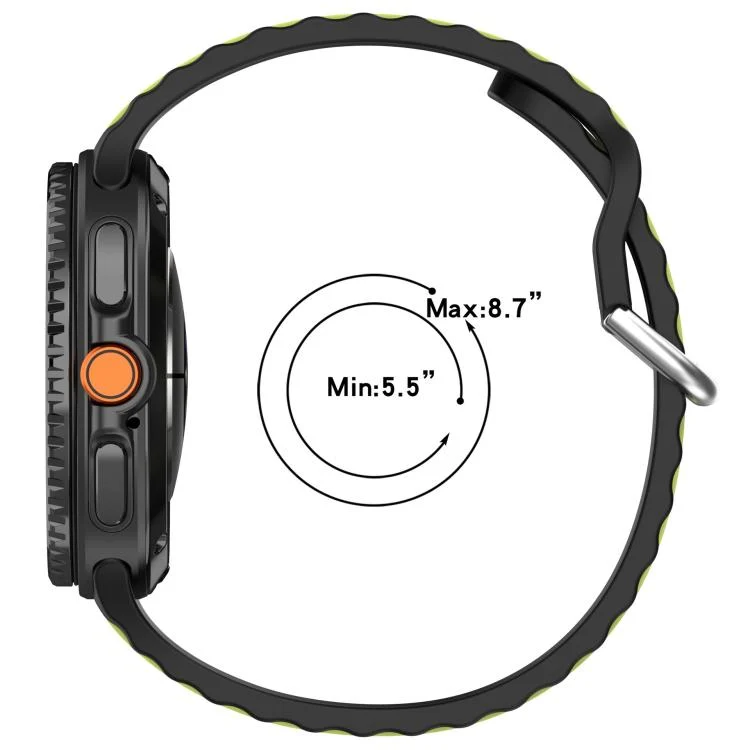 SYA0029524_B2.webp Vertical Two Color Silicone Watch Band - Image 3