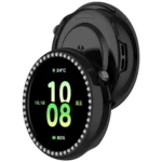Single Row Diamond Half Coverage Hollow TPU Watch Case - Image 7