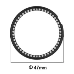 Single Row Diamond Half Coverage Hollow TPU Watch Case - Image 3