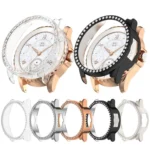 Single Row Diamond Half Coverage Hollow TPU Watch Case - Image 2
