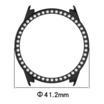 Single Row Diamond Half Coverage Hollow TPU Watch Case - Image 3