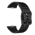 Wave Texture Solid Color Silicone Watch Band - Image 5