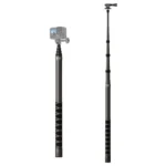 JMARY MT-65 For Action Cameras 3m Carbon Fiber Selfie Stick Monopod 5 Section Extension Pole