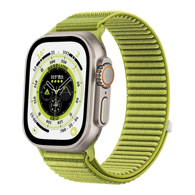 Wild Mountain Texture Woven Nylon Watch Band, For Apple Watch 46mm / 49mm / 45mm / 44mm