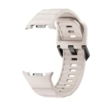Wave Black Buckle Silicone Watch Band - Image 5