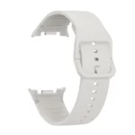 For Samsung Galaxy Watch8 / Watch8 Classic Solid Color Stitched Silicone Watch Band - Image 6