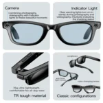 W610 Smart Glasses, Support AI Photo Recognition / AI Smart Translation / Bluetooth Call - Image 4