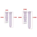 Vertical Solid Color Silicone Watch Band - Image 5
