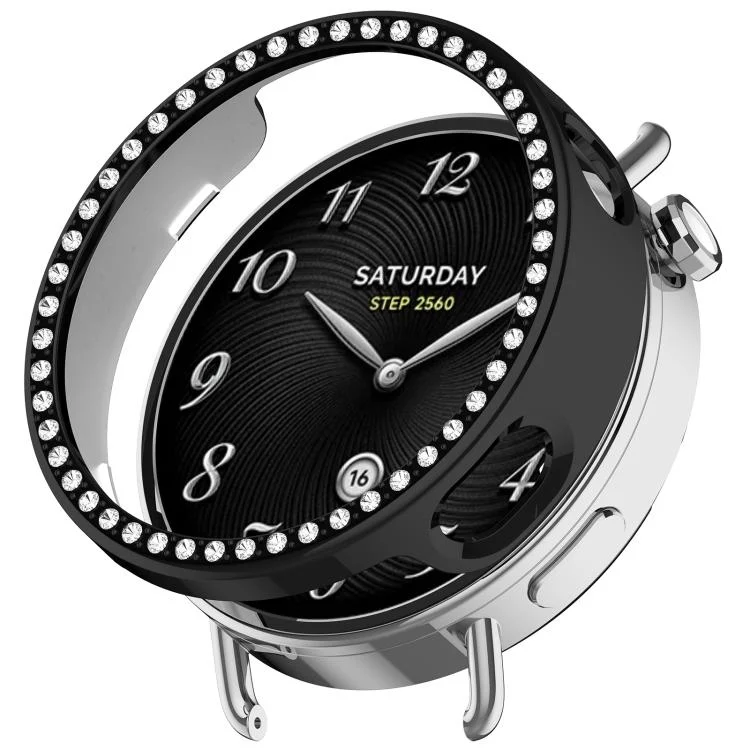 SYA002973801A.webp Single Row Diamond Half Coverage Hollow TPU Watch Cover - Image 1