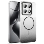 Gold Diamond Glitter Gradient MagSafe Shockproof Phone Case, For Xiaomi 14T Pro, For Xiaomi 14T, For Xiaomi Redmi 14C 4G, For Xiaomi Poco M6 4G