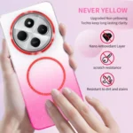 Gold Diamond Glitter Gradient MagSafe Shockproof Phone Case, For Xiaomi 13T / 13T Pro, For Xiaomi Redmi Note 12 Pro 4G, For Xiaomi Redmi Note 12 4G, For Xiaomi Redmi Note 12 Pro 5G - Image 2