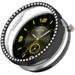 Single Row Diamond Half Coverage Hollow TPU Watch Cover