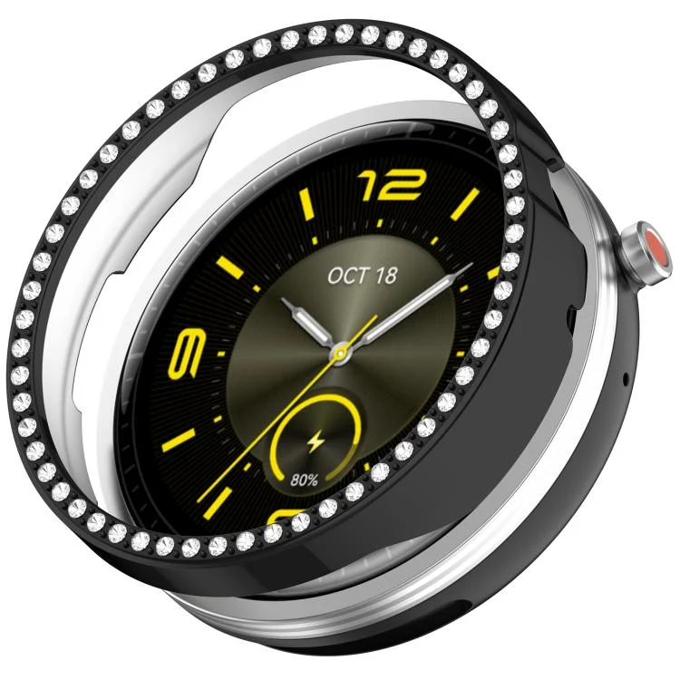 Single Row Diamond Half Coverage Hollow TPU Watch Cover